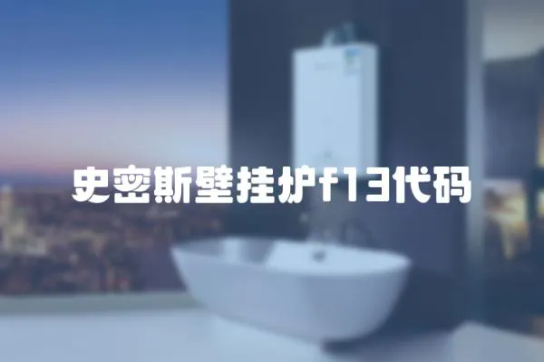 史密斯壁掛爐f13代碼