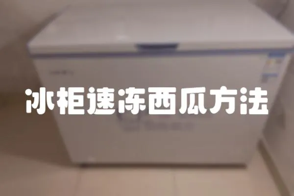 冰柜速凍西瓜方法