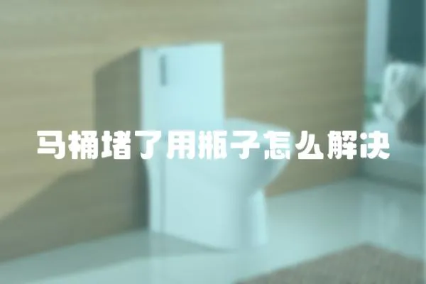 馬桶堵了用瓶子怎么解決