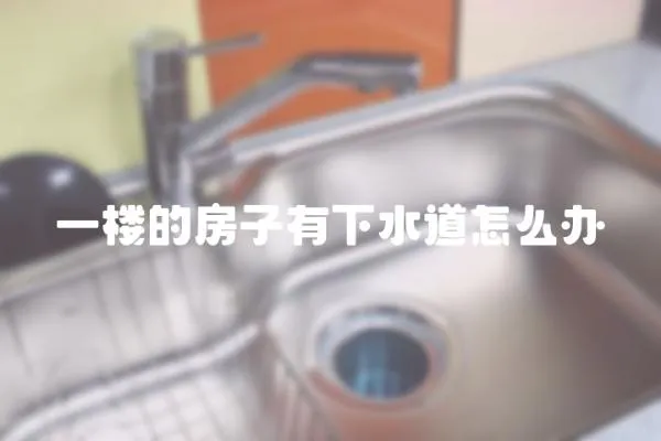 一樓的房子有下水道怎么辦