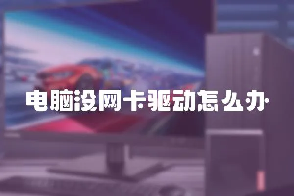 電腦沒網卡驅動怎么辦