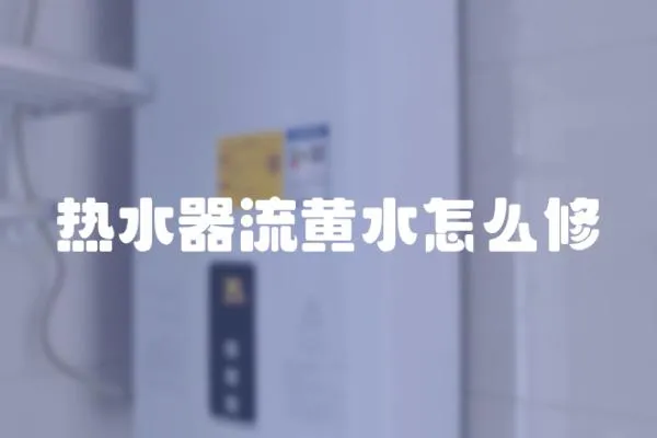 熱水器流黃水怎么修