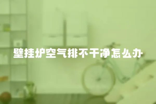 壁掛爐空氣排不干凈怎么辦