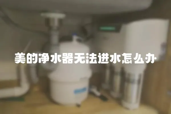美的凈水器無法進(jìn)水怎么辦