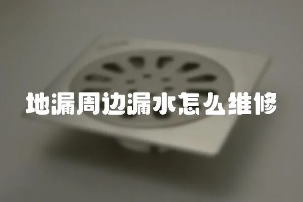 地漏周邊漏水怎么維修