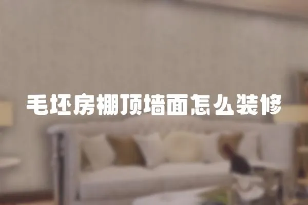 毛坯房棚頂墻面怎么裝修