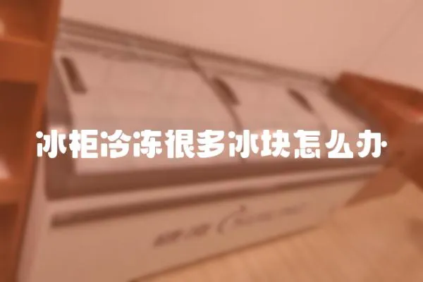 冰柜冷凍很多冰塊怎么辦