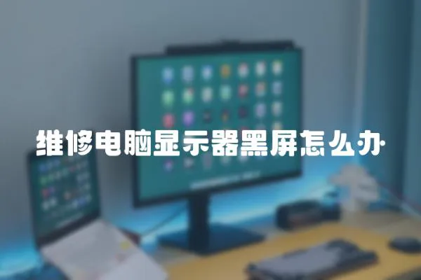 維修電腦顯示器黑屏怎么辦