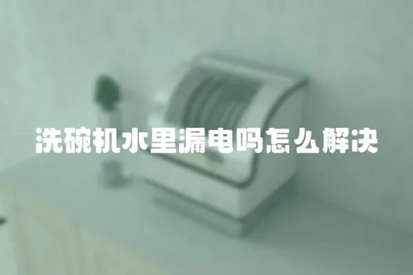洗碗機(jī)水里漏電嗎怎么解決