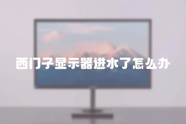 西門子顯示器進水了怎么辦