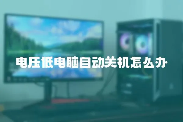 电压低电脑自动关机怎么办