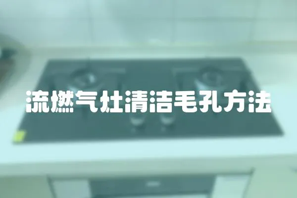 流燃氣灶清潔毛孔方法