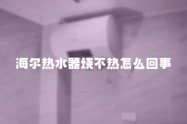 海爾熱水器燒不熱怎么回事