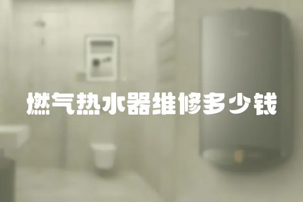 燃?xì)鉄崴骶S修多少錢(qián)