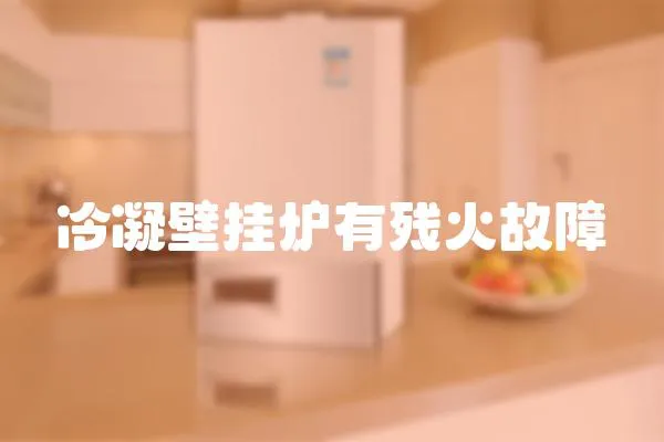 冷凝壁掛爐有殘火故障