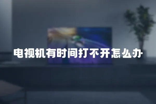 電視機(jī)有時(shí)間打不開怎么辦