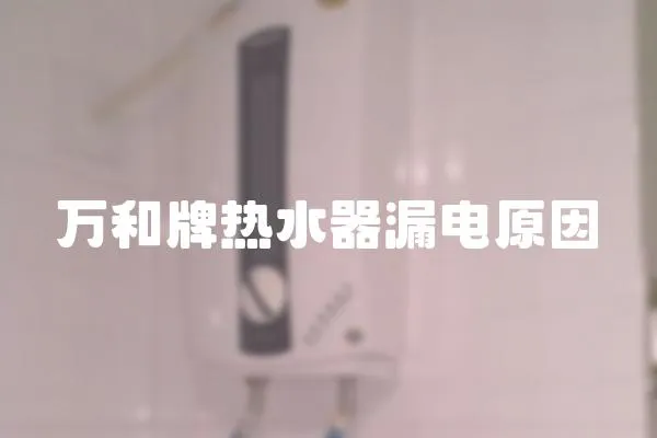 萬和牌熱水器漏電原因