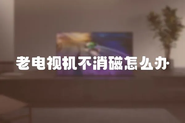 老電視機(jī)不消磁怎么辦