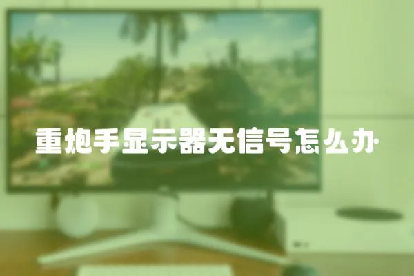 重炮手顯示器無信號怎么辦