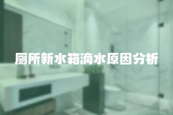 廁所新水箱滴水原因分析