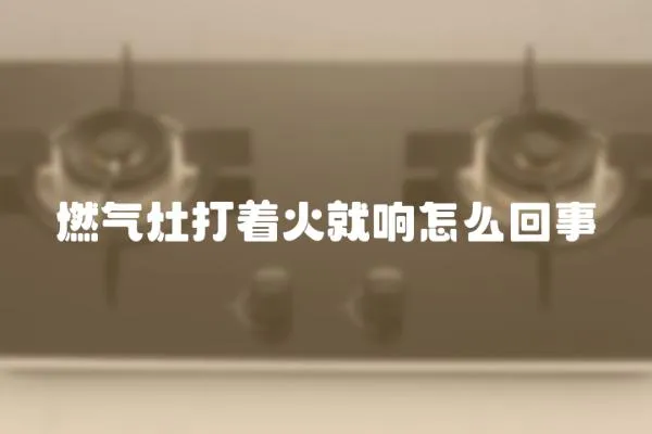燃氣灶打著火就響怎么回事