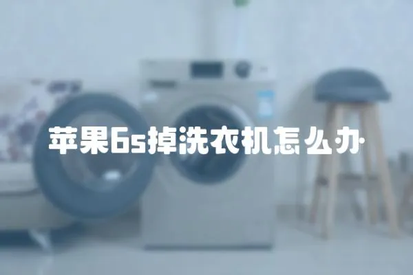 蘋果6s掉洗衣機(jī)怎么辦