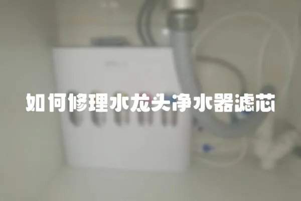 如何修理水龍頭凈水器濾芯