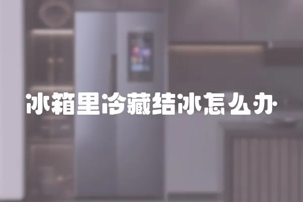 冰箱里冷藏結冰怎么辦