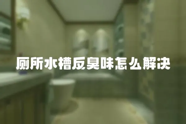 廁所水槽反臭味怎么解決