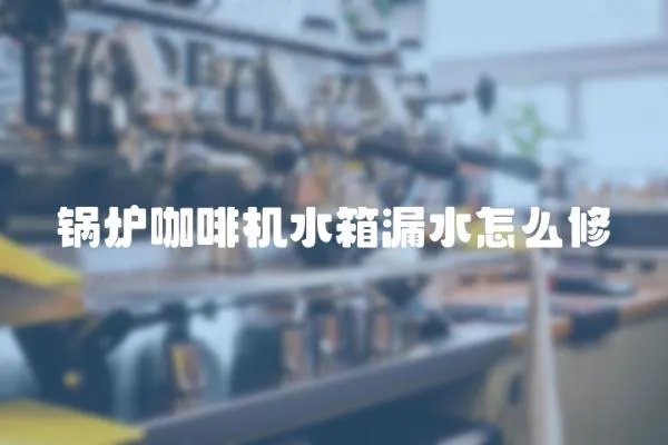 鍋爐咖啡機水箱漏水怎么修