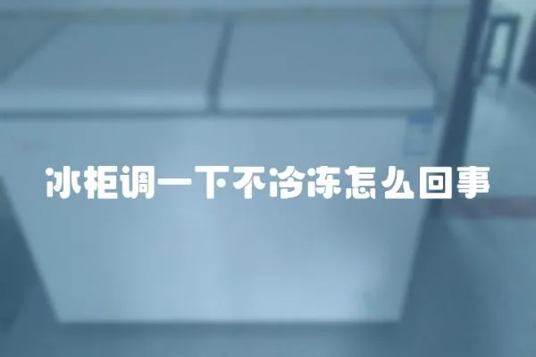 冰柜調一下不冷凍怎么回事