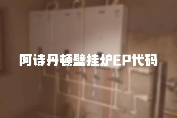 阿詩丹頓壁掛爐EP代碼