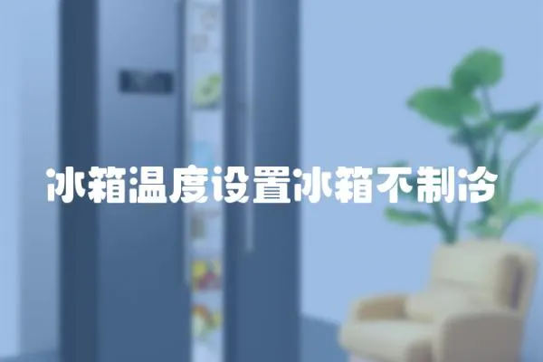 冰箱溫度設置冰箱不制冷
