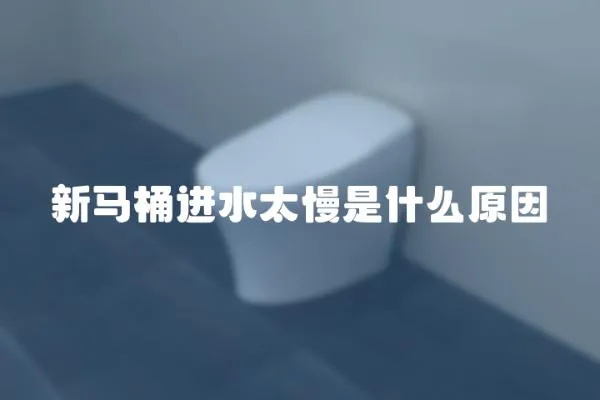 新馬桶進水太慢是什么原因