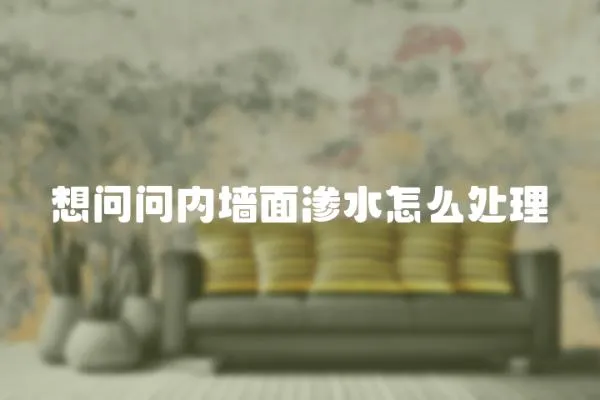 想問問內墻面滲水怎么處理