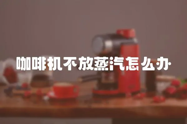 咖啡機不放蒸汽怎么辦