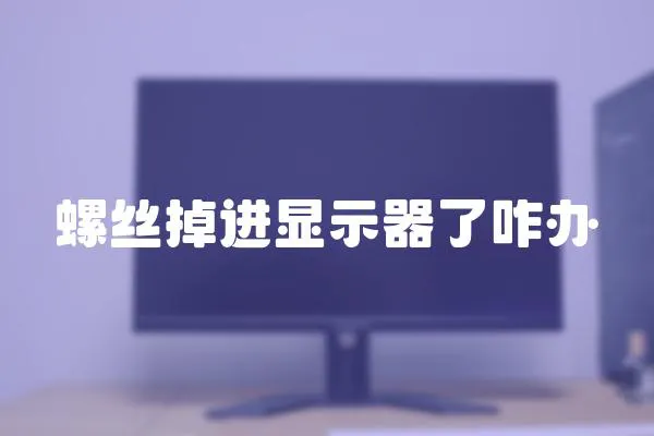 螺絲掉進(jìn)顯示器了咋辦