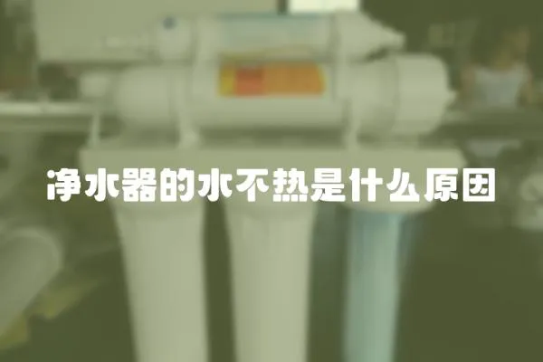 凈水器的水不熱是什么原因