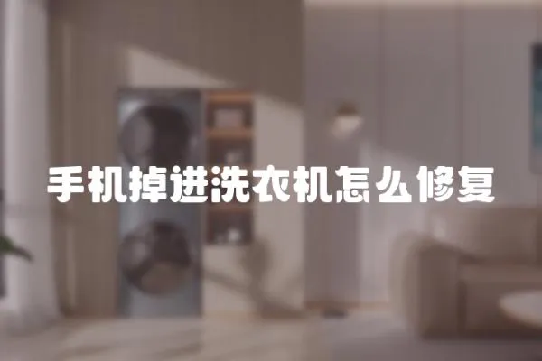 手機掉進洗衣機怎么修復