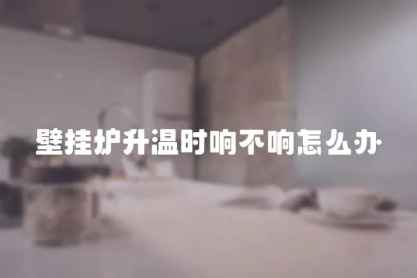 壁掛爐升溫時響不響怎么辦