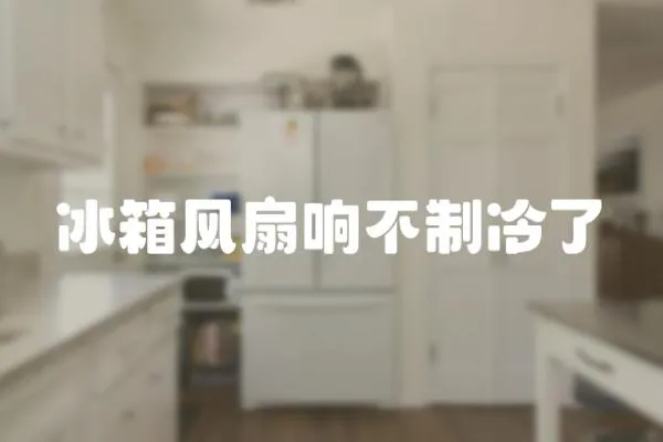 冰箱風扇響不制冷了