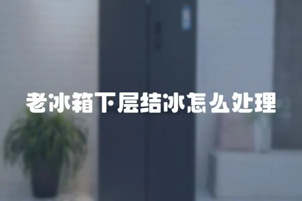 老冰箱下層結冰怎么處理