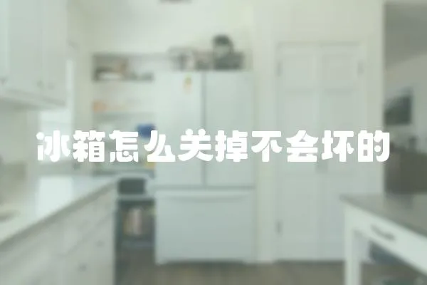 冰箱怎么關(guān)掉不會(huì)壞的