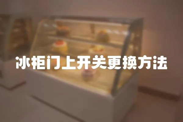 冰柜門上開關更換方法