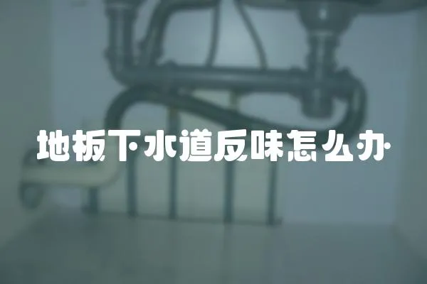 地板下水道反味怎么辦