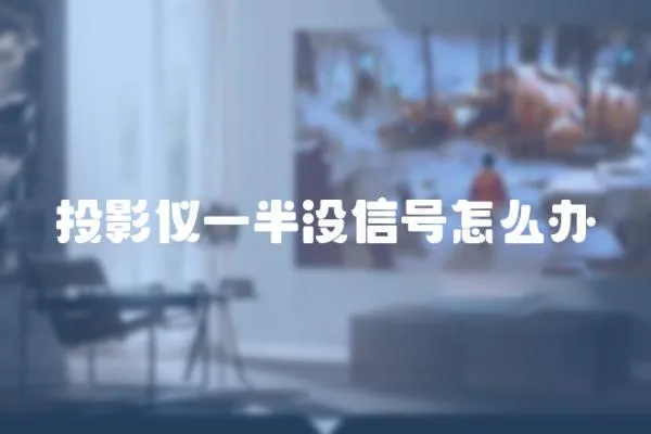 投影儀一半沒信號怎么辦