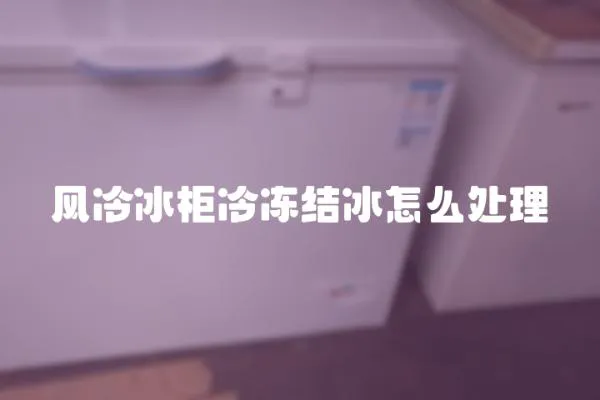 風冷冰柜冷凍結冰怎么處理