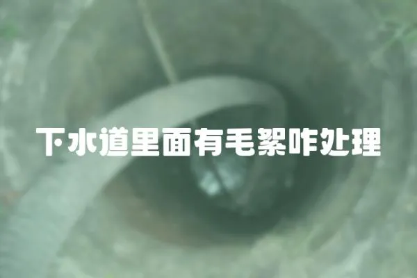 下水道里面有毛絮咋處理