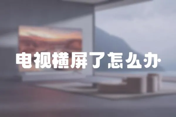 電視橫屏了怎么辦