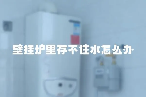 壁掛爐里存不住水怎么辦